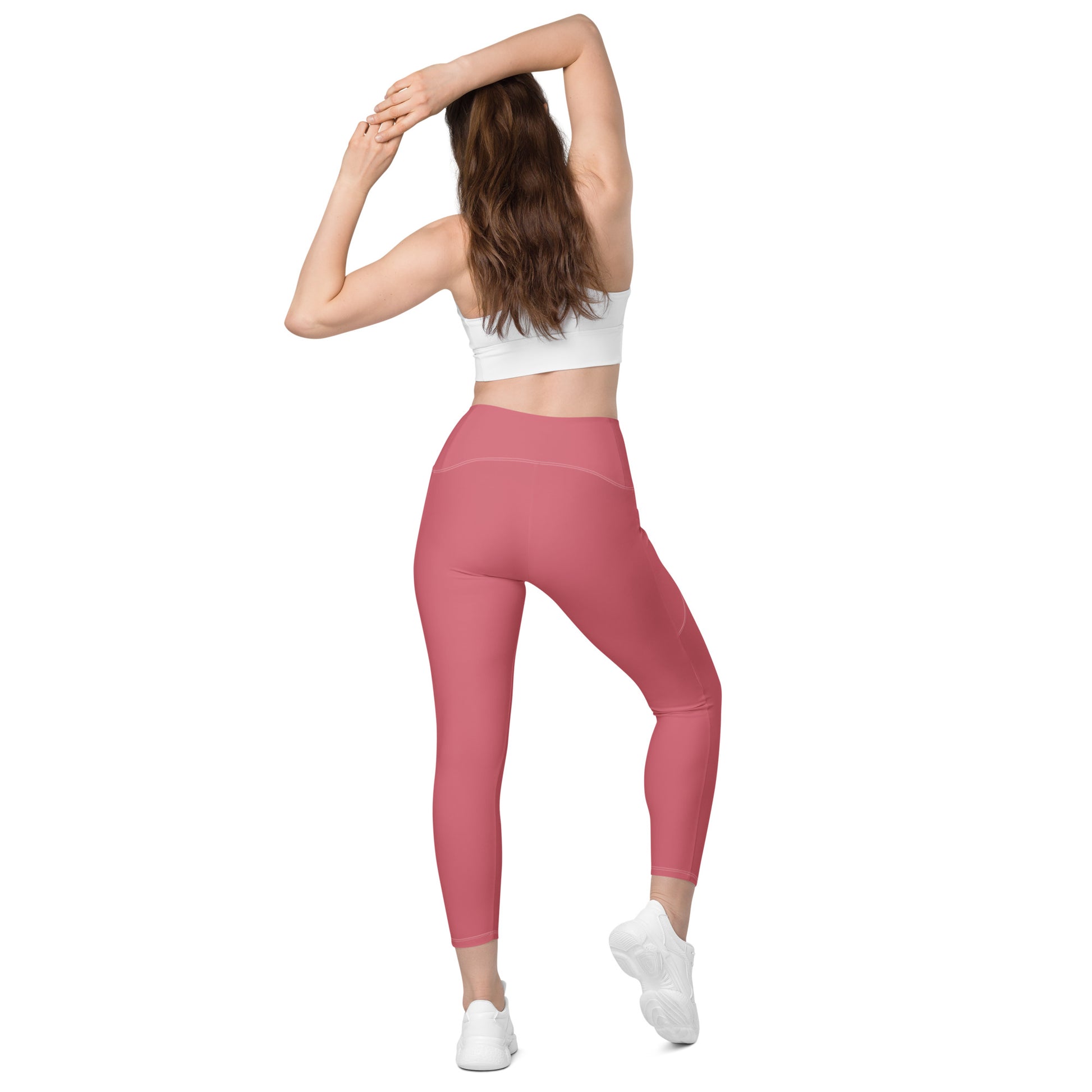 Pink Tight Leggings with Pockets - Activewear Well