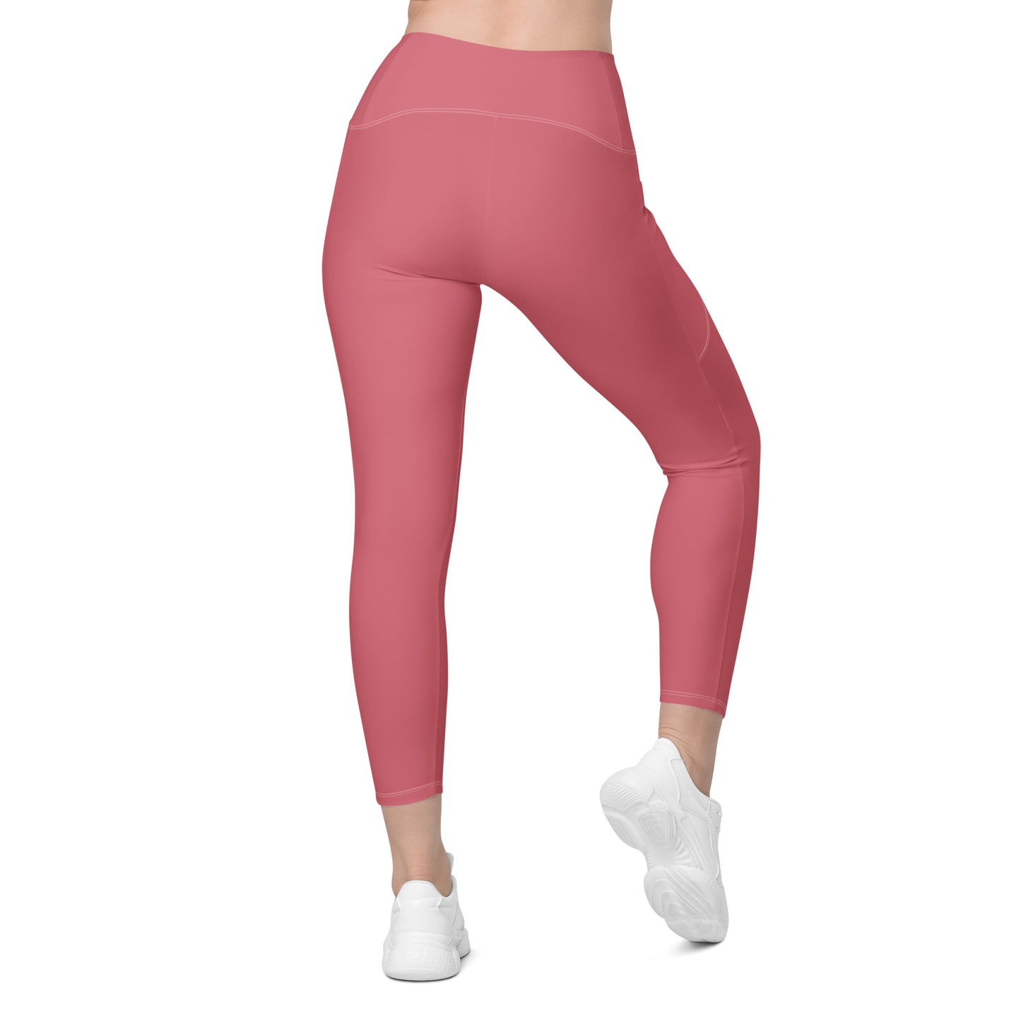 Pink Tight Leggings with Pockets - Activewear Well
