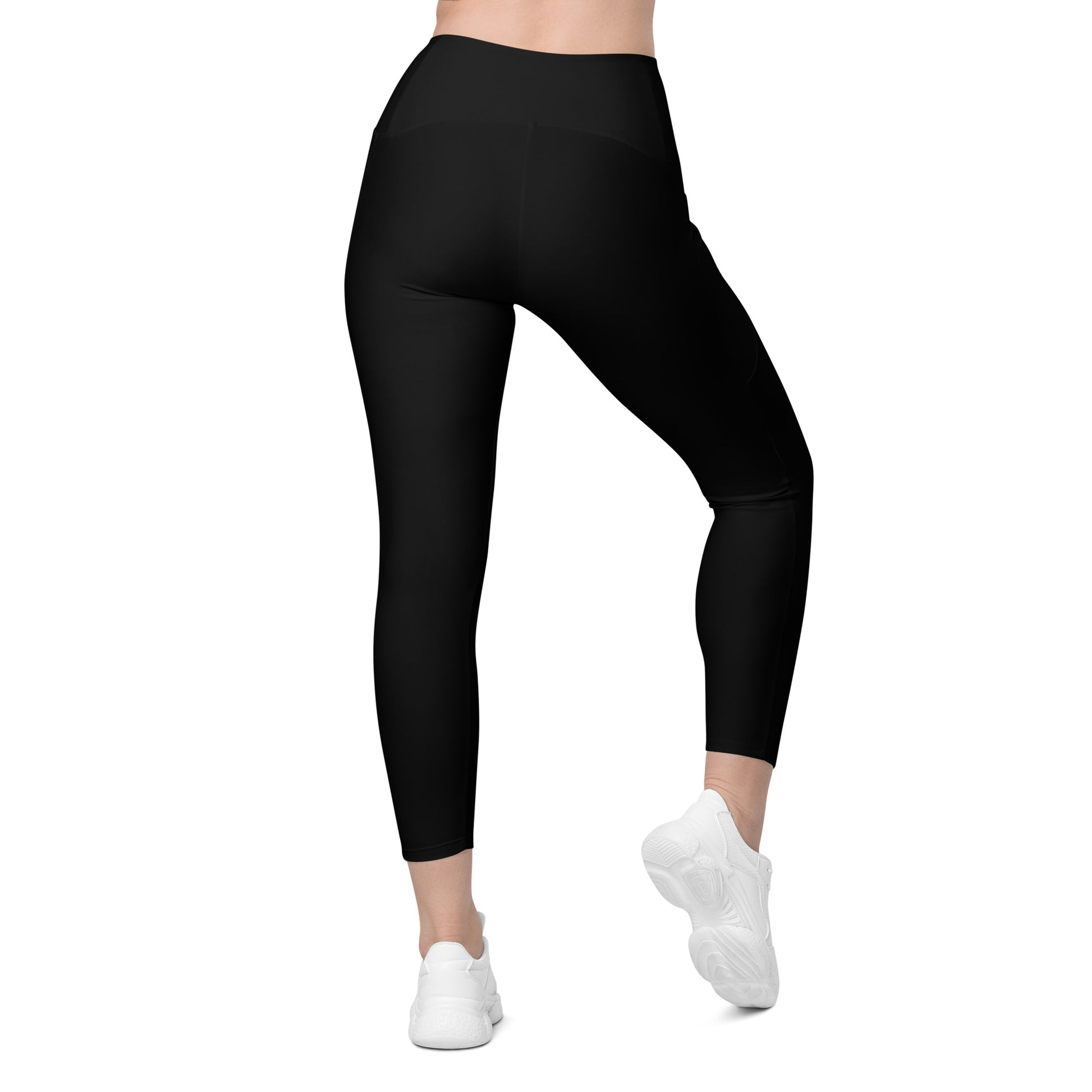 Black Tight Leggings with Pockets - Activewear Well