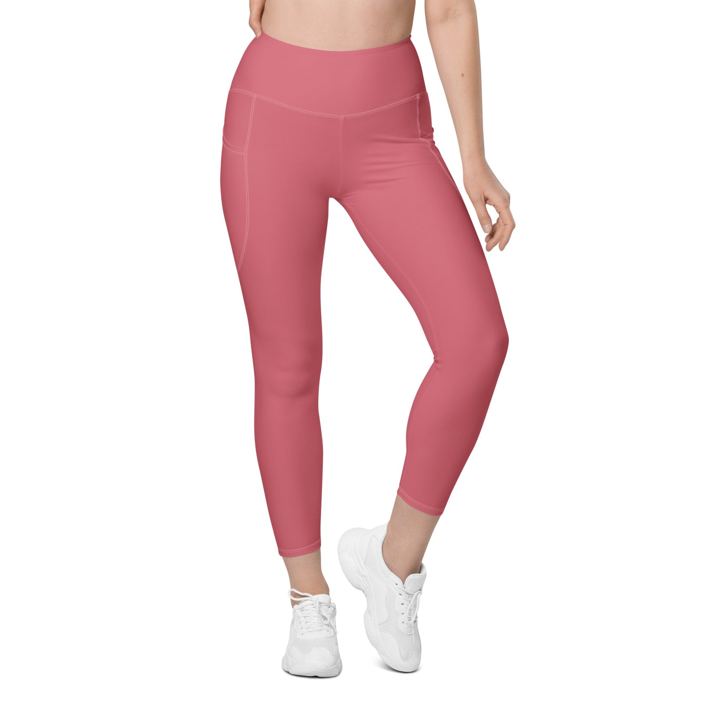 Pink Tight Leggings with Pockets - Activewear Well