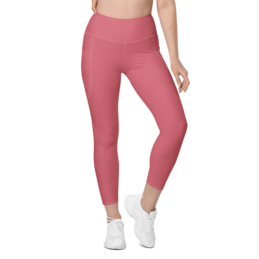 Pink Tight Leggings with Pockets - Activewear Well