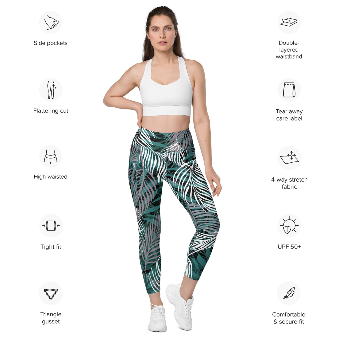 Vanessa Tight Leggings with Pockets - Activewear Well