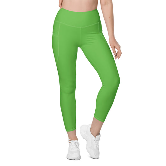 Kelly Green Leggings with pockets - Activewear Well