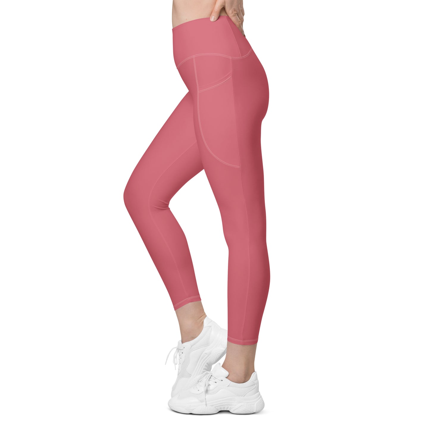 Pink Tight Leggings with Pockets - Activewear Well