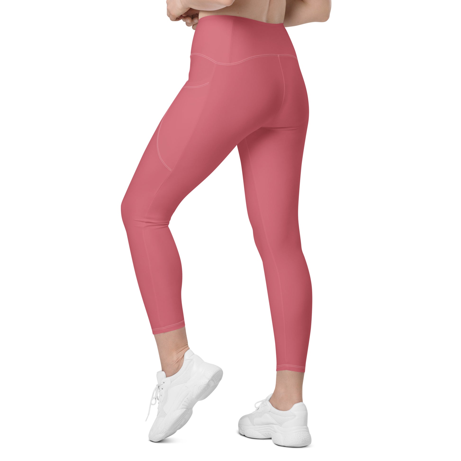 Pink Tight Leggings with Pockets - Activewear Well
