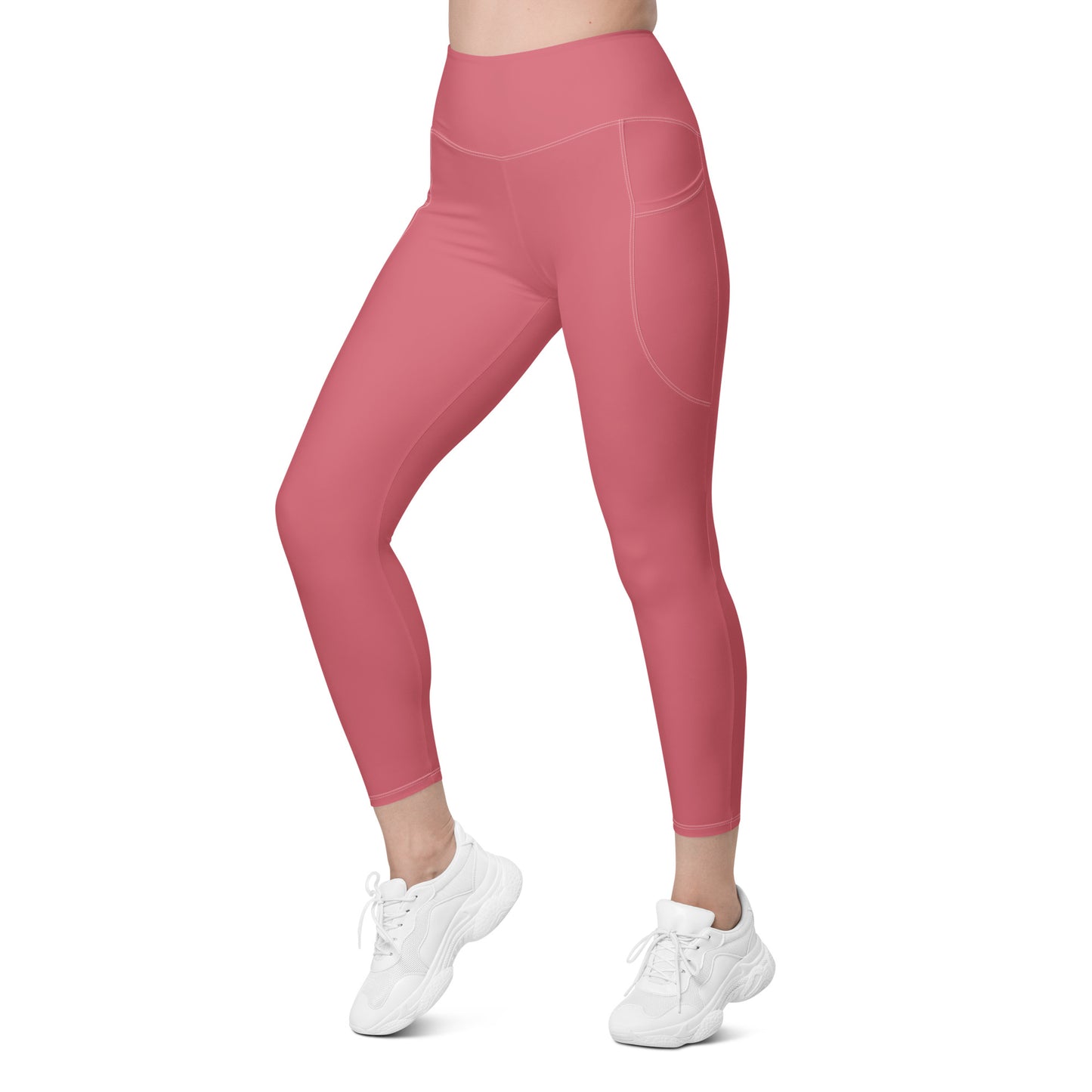 Pink Tight Leggings with Pockets - Activewear Well