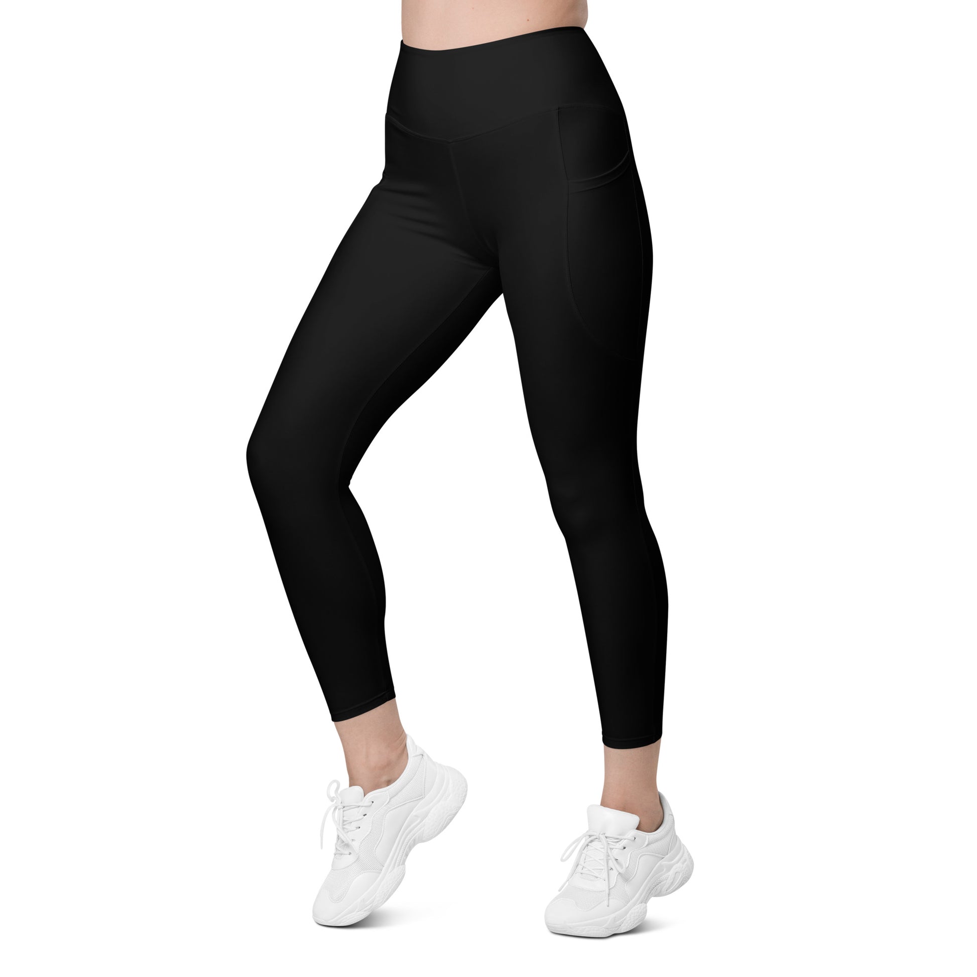Black Tight Leggings with Pockets - Activewear Well