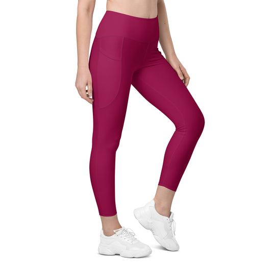Raspberry Tight Leggings with pockets - Activewear Well