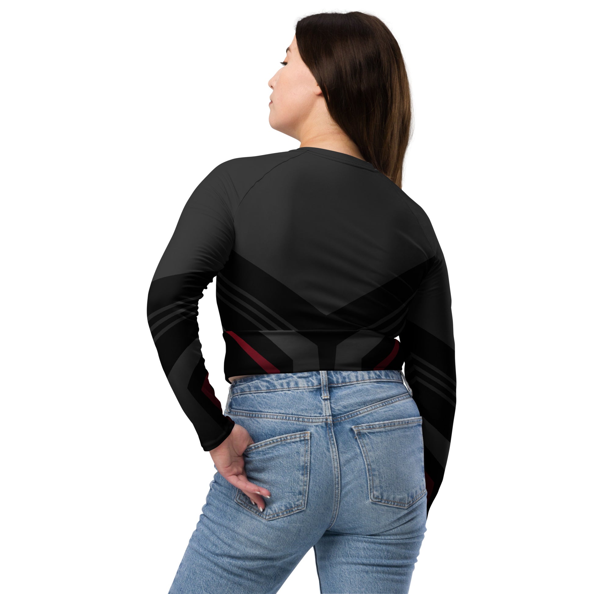 Running Long-Sleeve Crop Top - Activewear Well