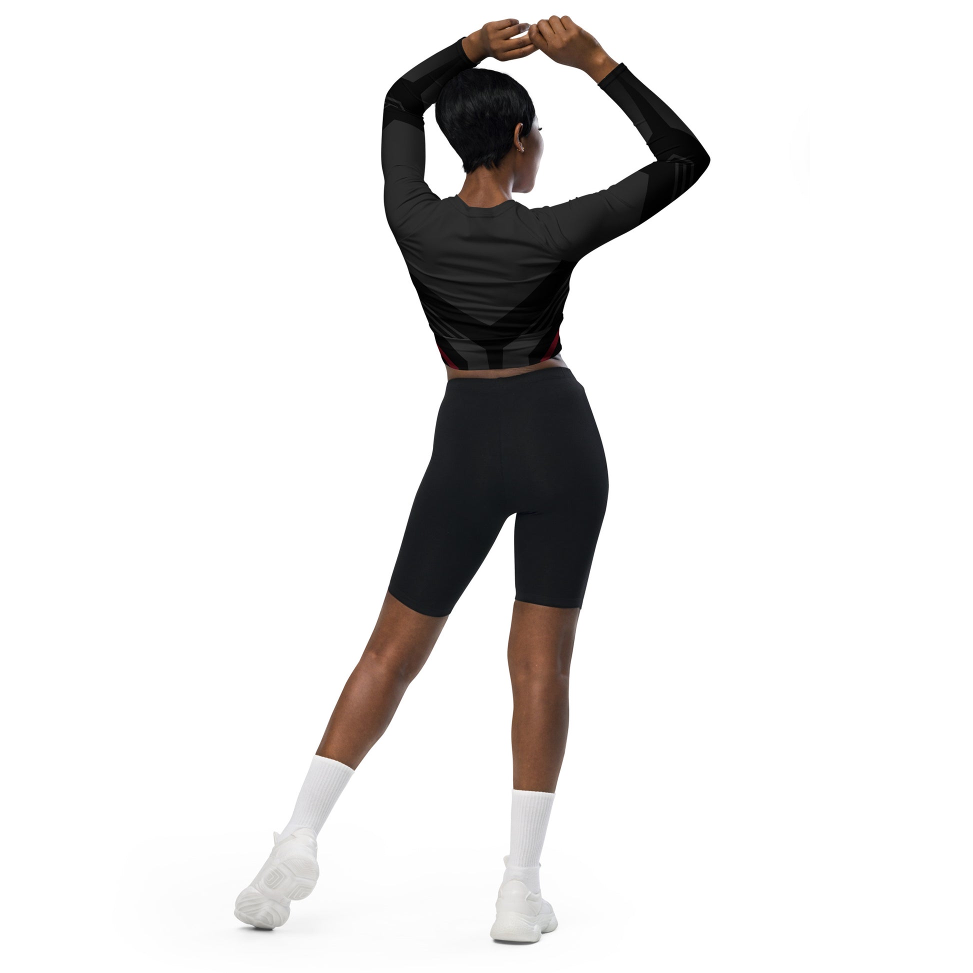 Running Long-Sleeve Crop Top - Activewear Well