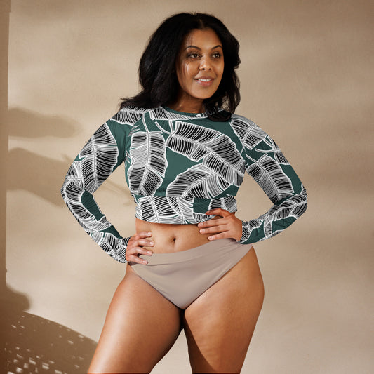 Olivia Long-Sleeve Crop Top - Activewear Well