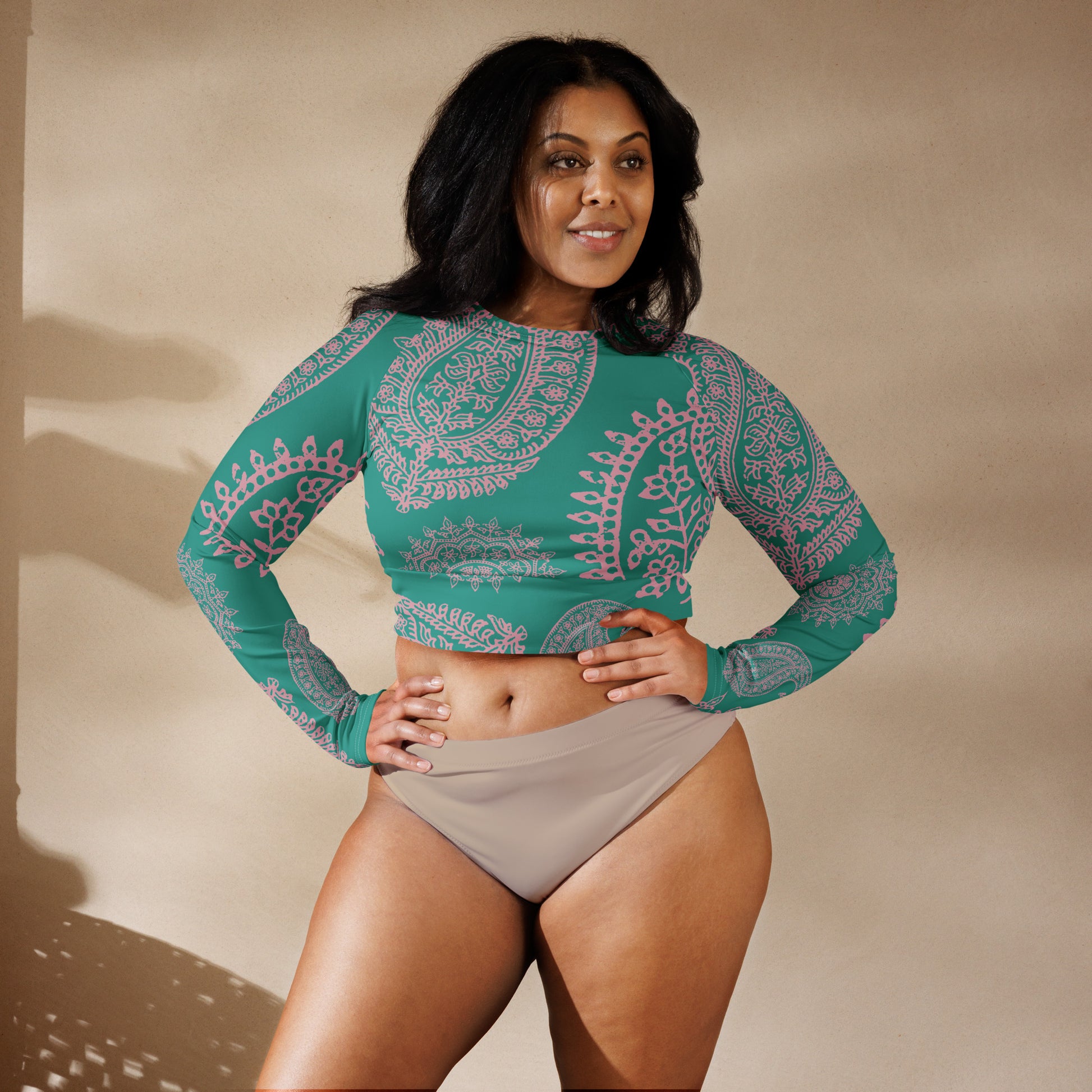 Malibu Long-Sleeve Crop Top - Activewear Well