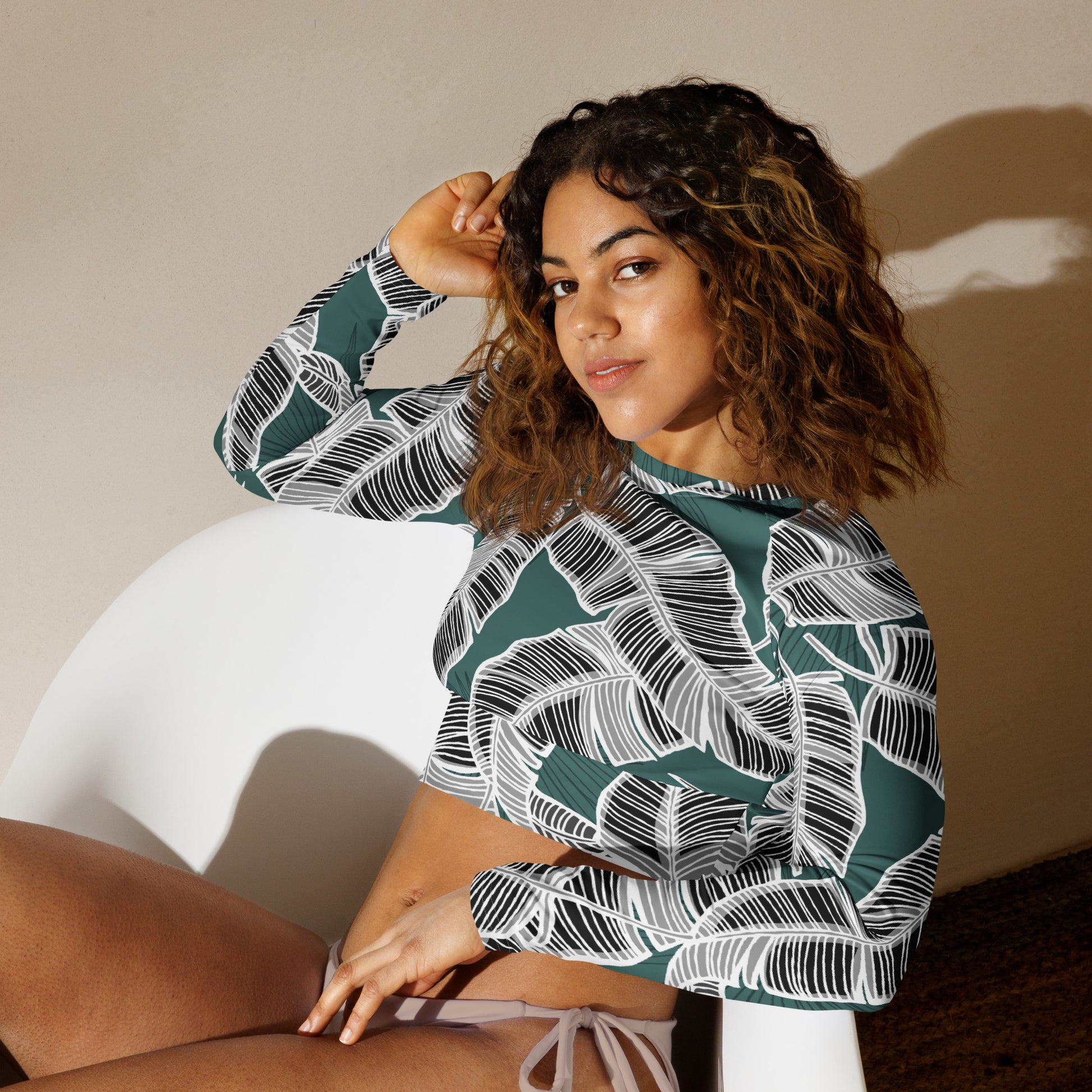 Olivia Long-Sleeve Crop Top - Activewear Well
