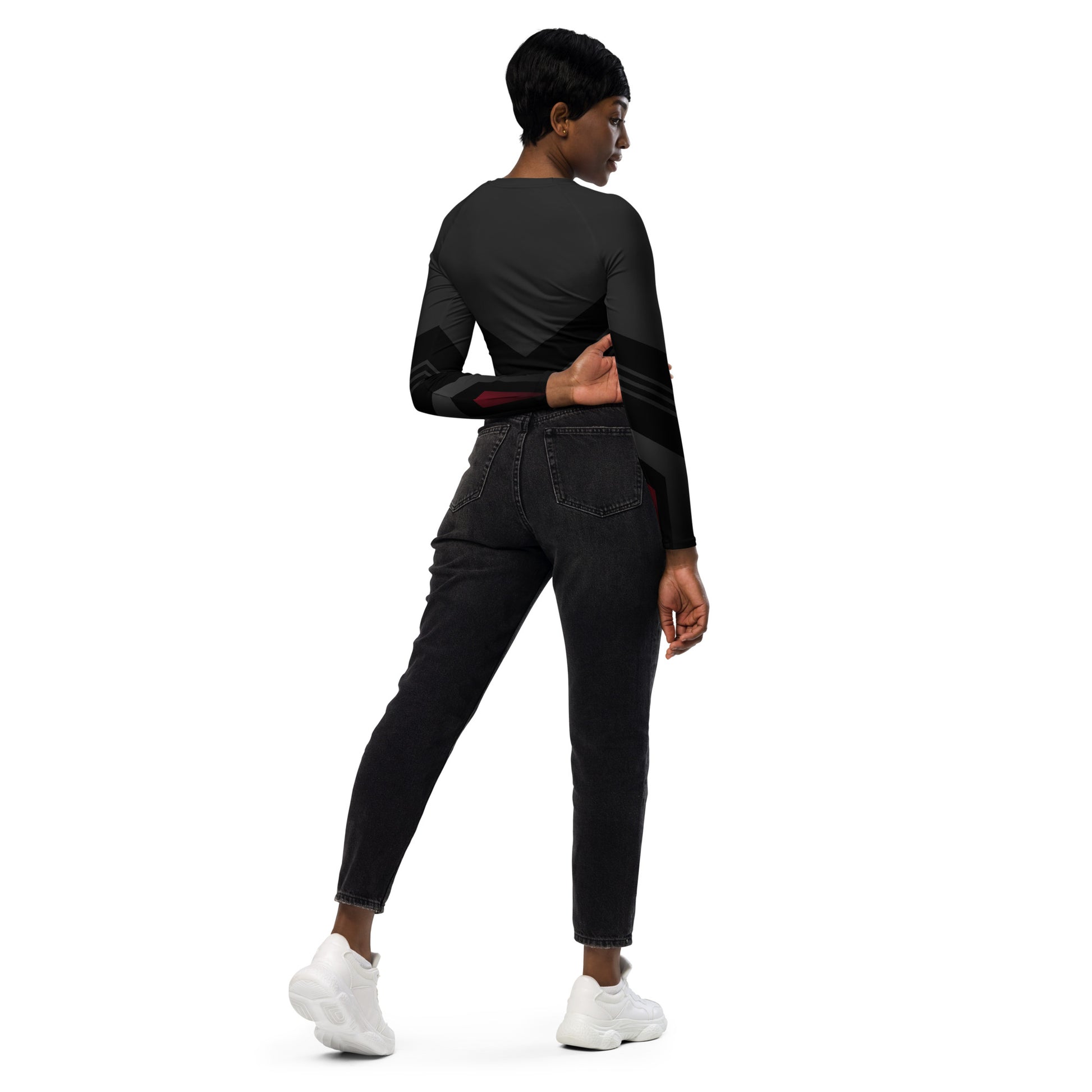 Running Long-Sleeve Crop Top - Activewear Well