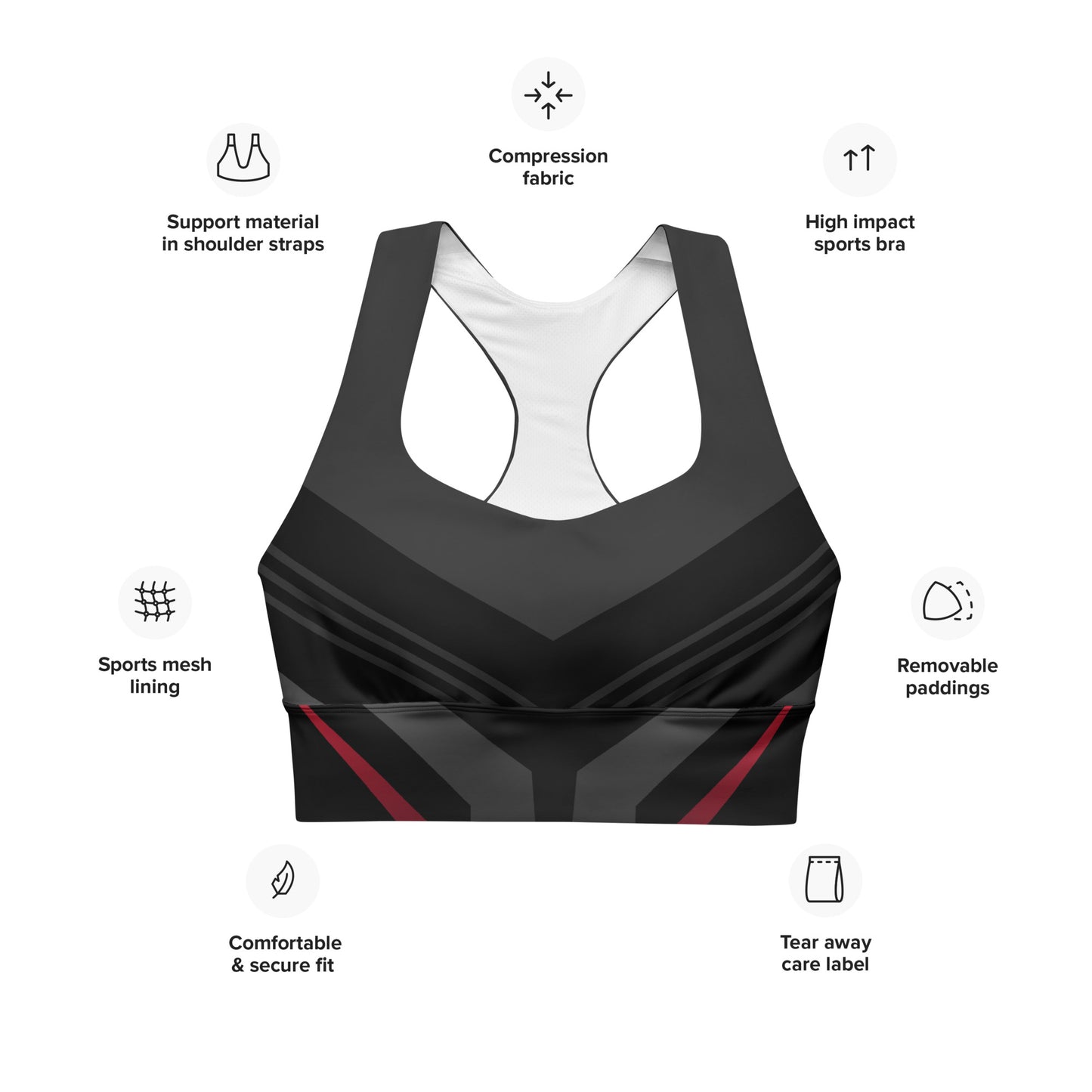 Running Longline Sports Bra - Activewear Well
