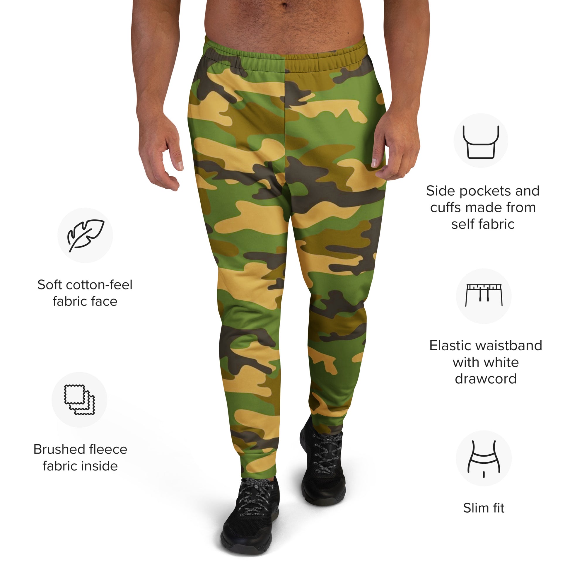 Camo Men's Joggers - Activewear Well