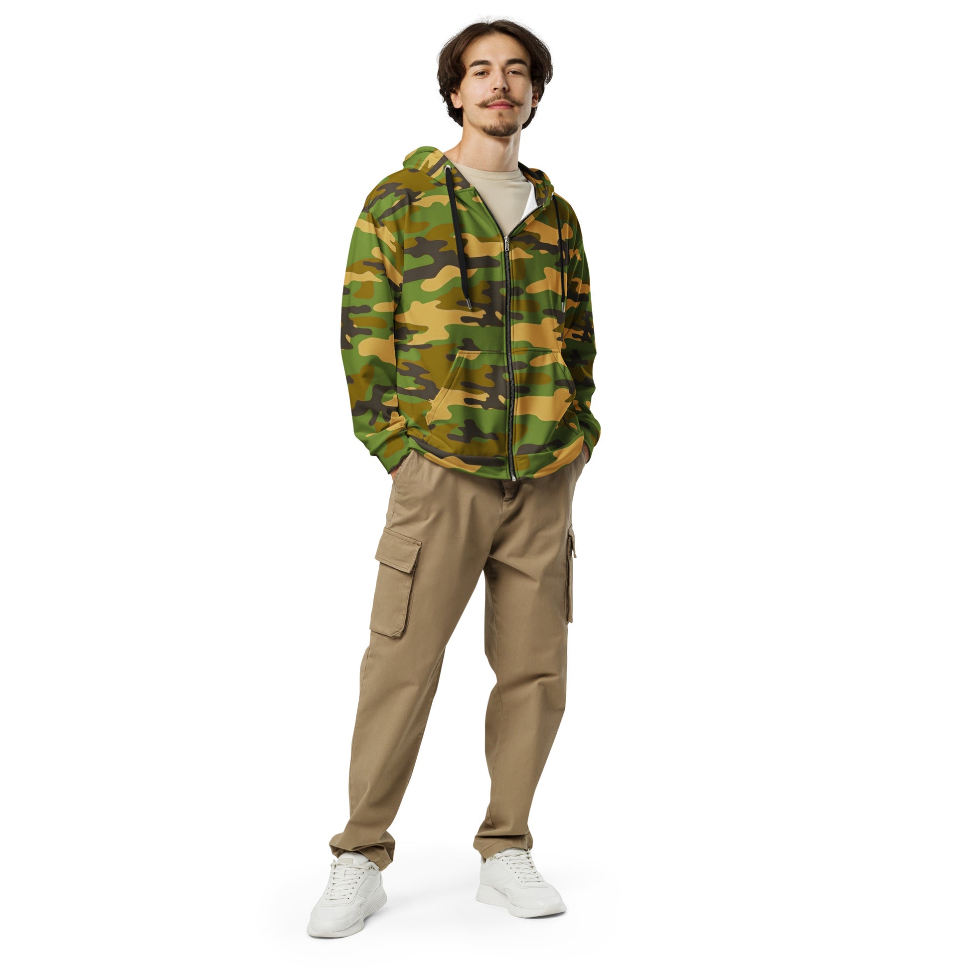 Camo Unisex Zip Hoodie - Activewear Well