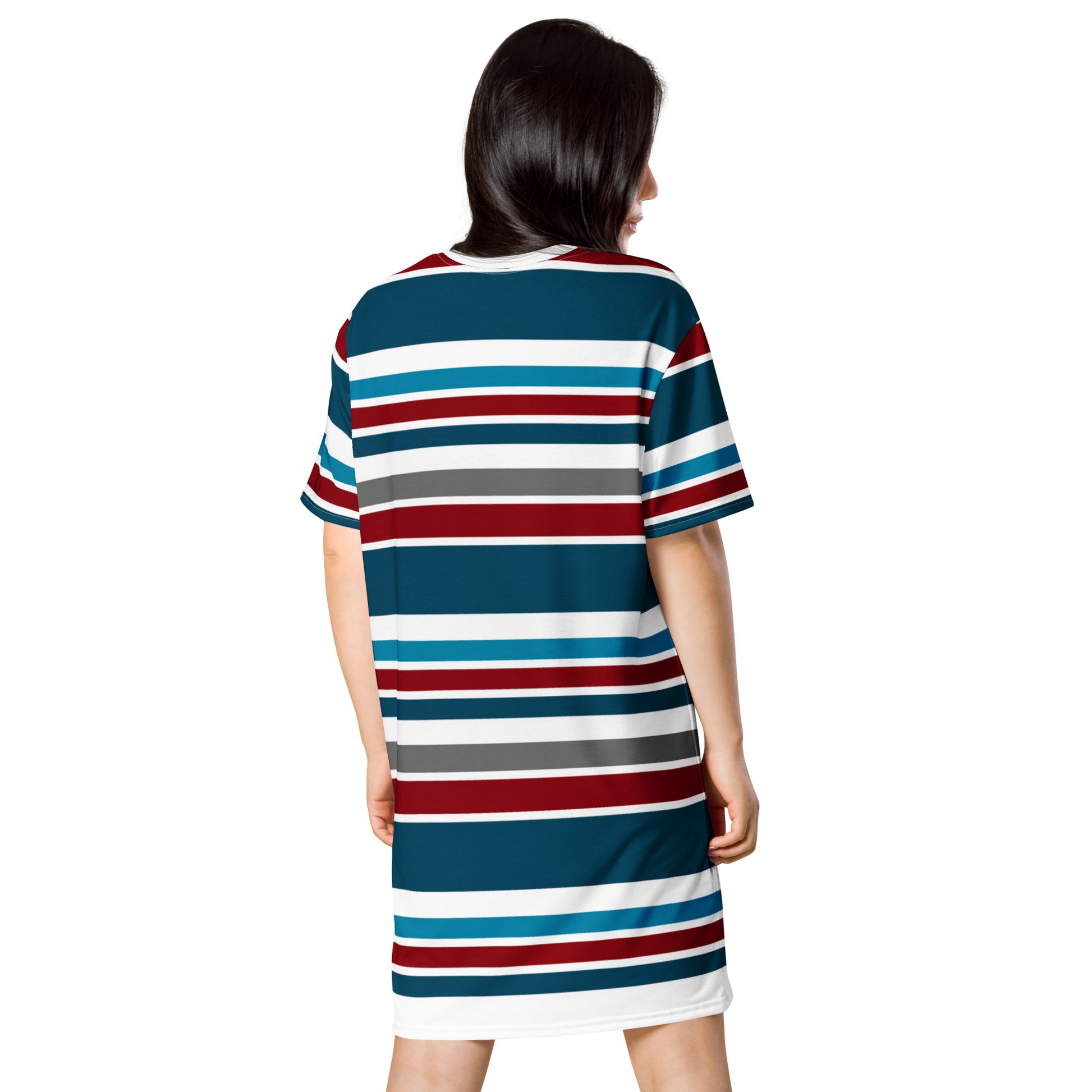 Striped T-Shirt Dress - Activewear Well
