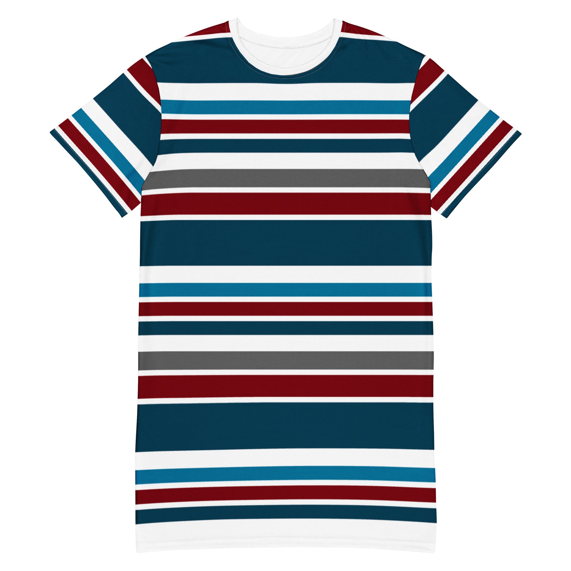 Striped T-Shirt Dress - Activewear Well