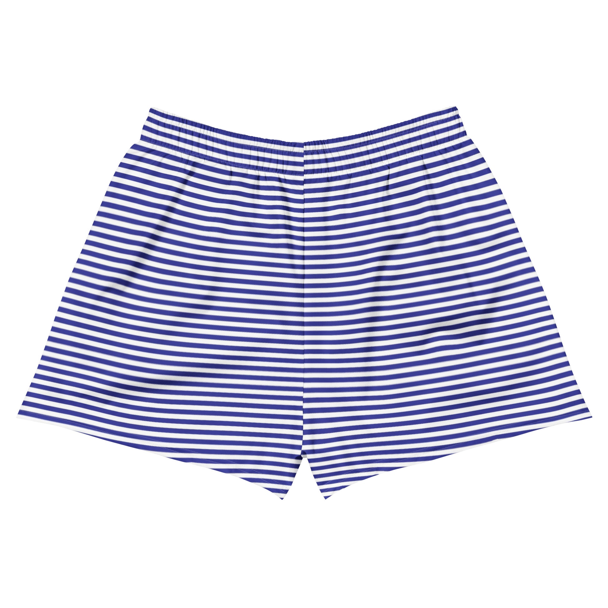 Unisex Blue Striped Athletic Shorts - Activewear Well