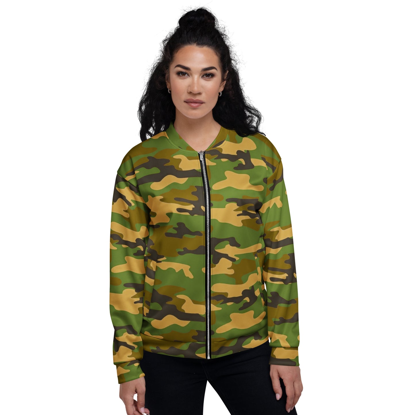 Camo Unisex Bomber Jacket - Activewear Well