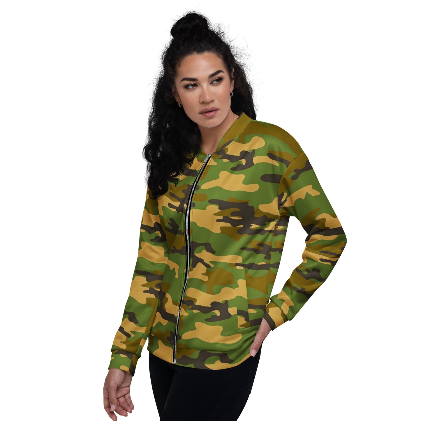 Camo Unisex Bomber Jacket - Activewear Well