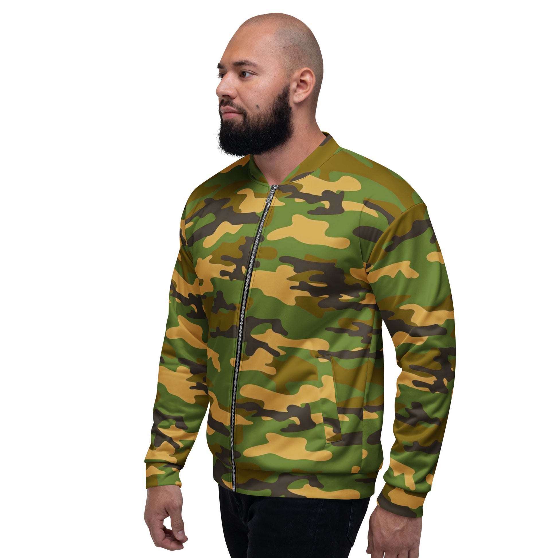 Camo Unisex Bomber Jacket - Activewear Well