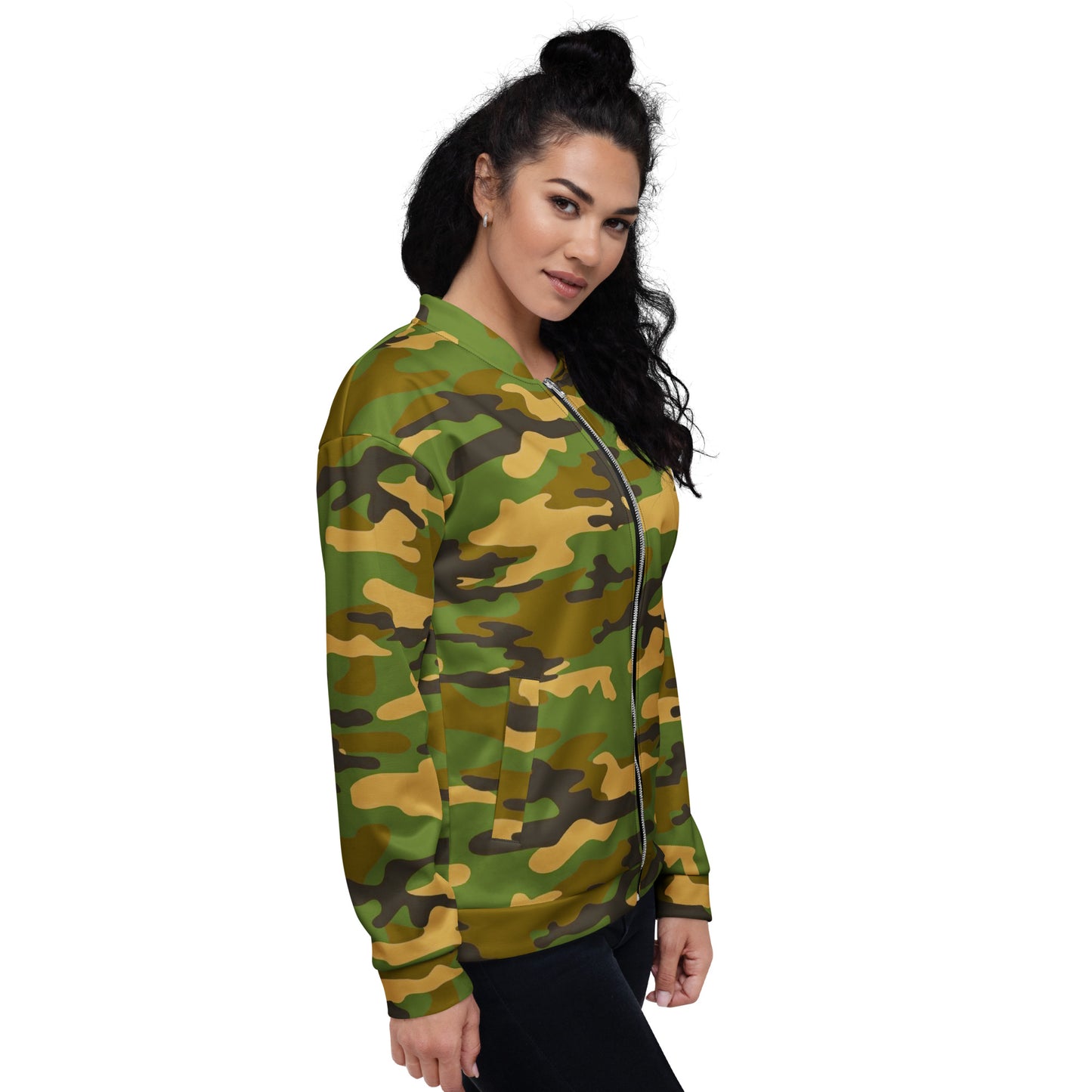 Camo Unisex Bomber Jacket - Activewear Well