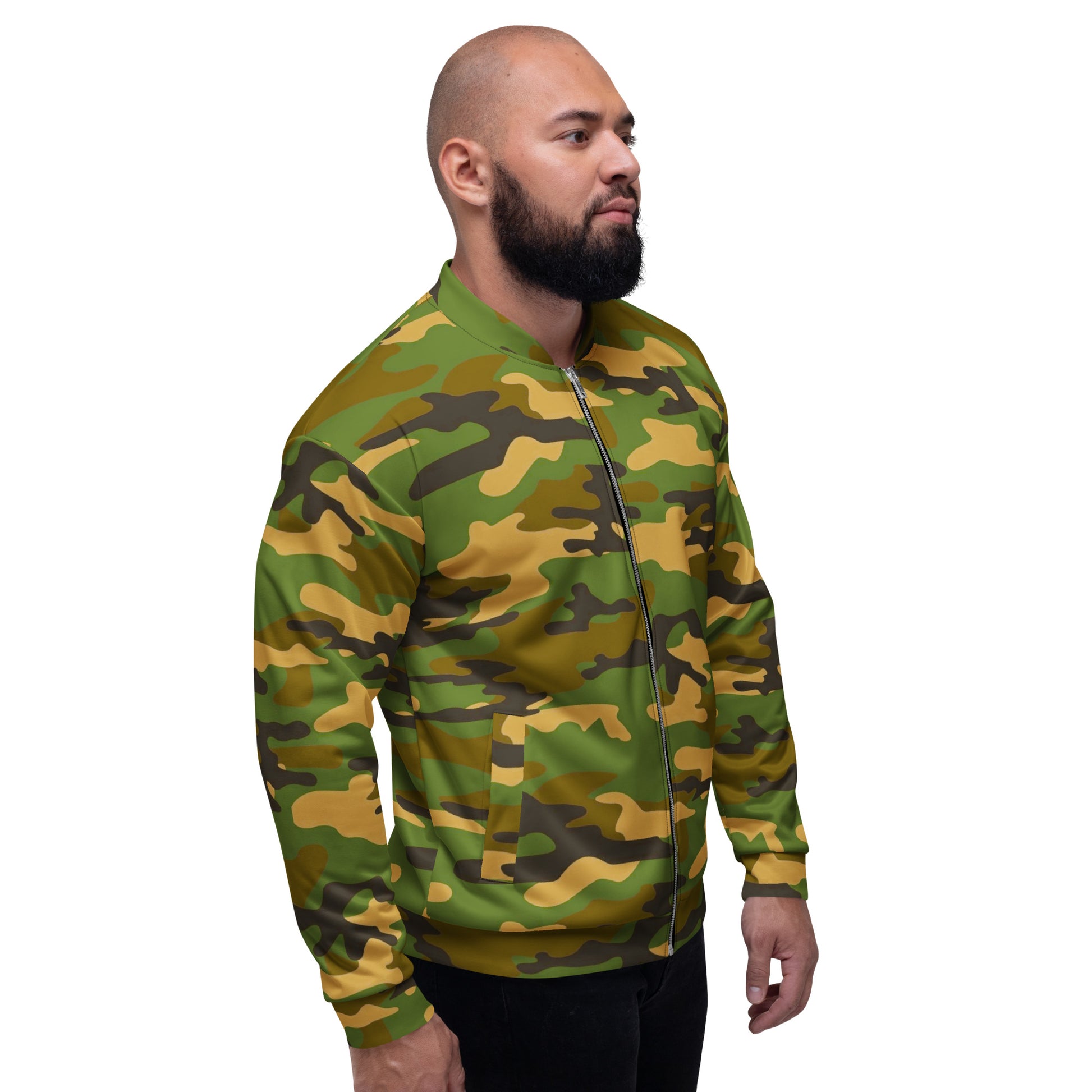 Camo Unisex Bomber Jacket - Activewear Well