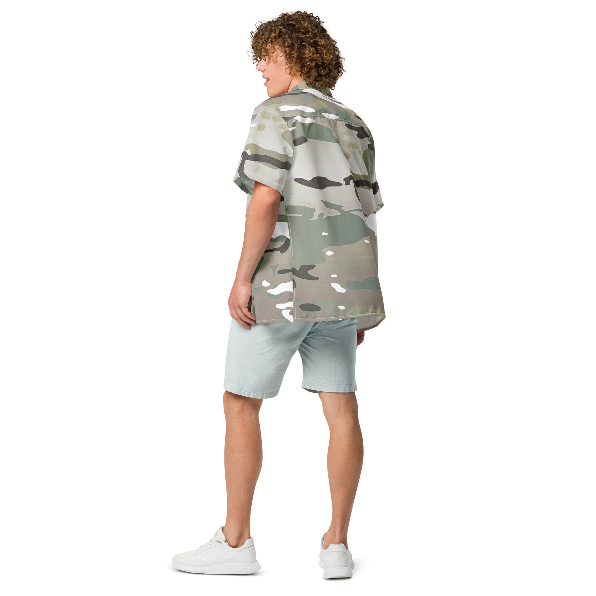 Desert Camo Unisex Button Shirt - Activewear Well