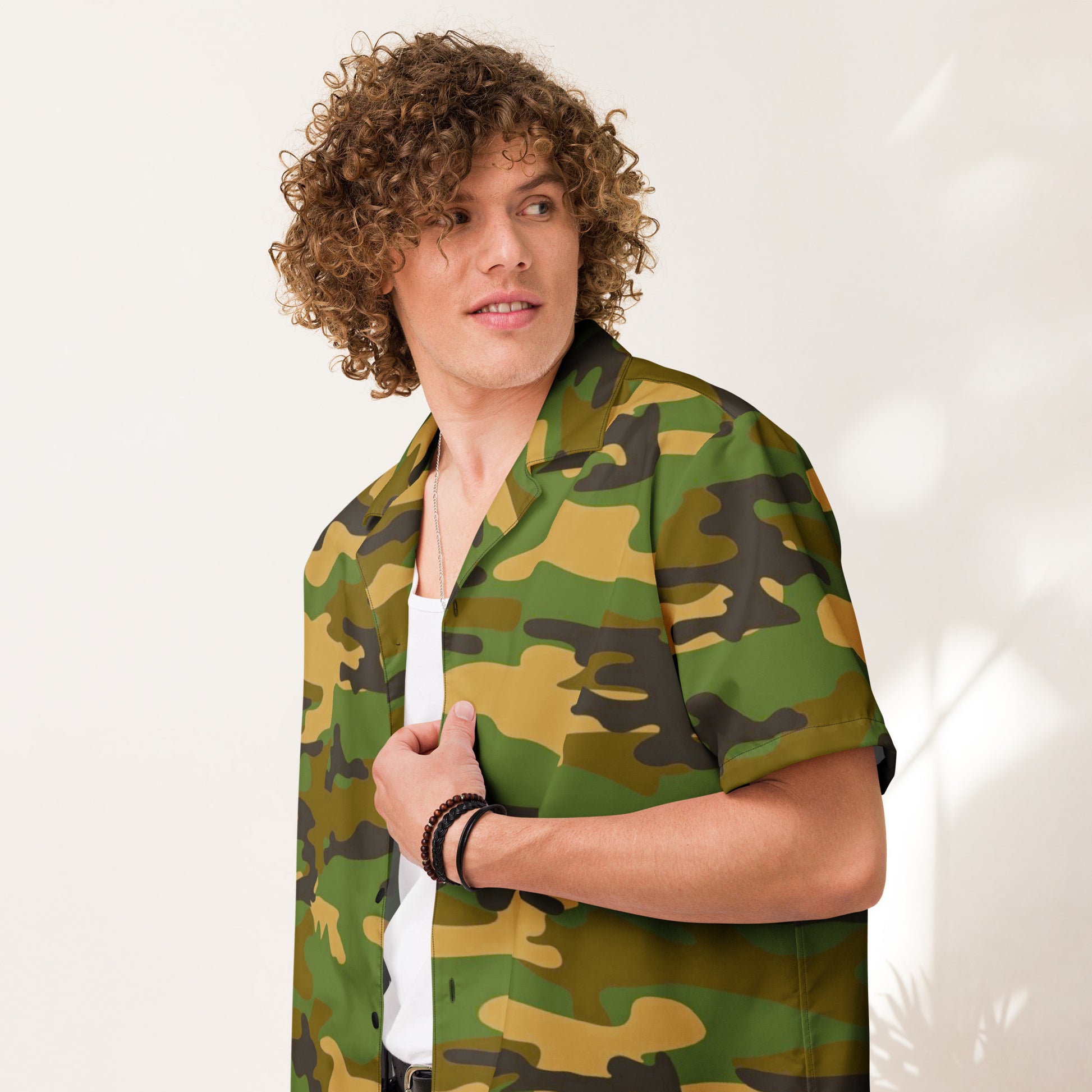 Camo Unisex Button Shirt - Activewear Well