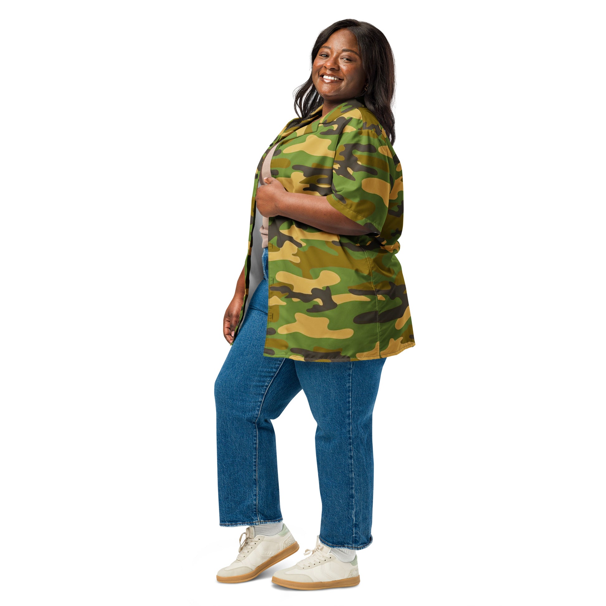 Camo Unisex Button Shirt - Activewear Well
