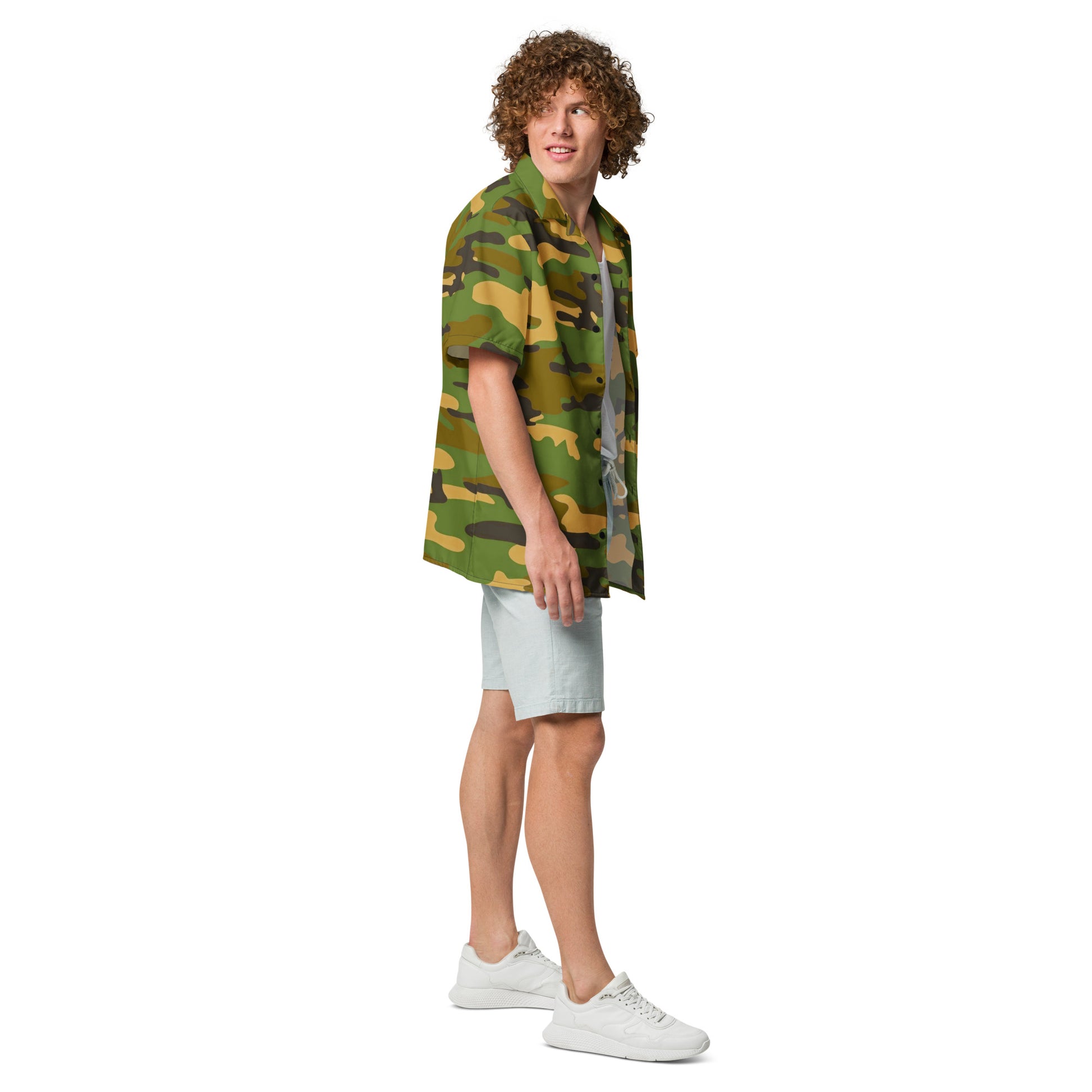 Camo Unisex Button Shirt - Activewear Well