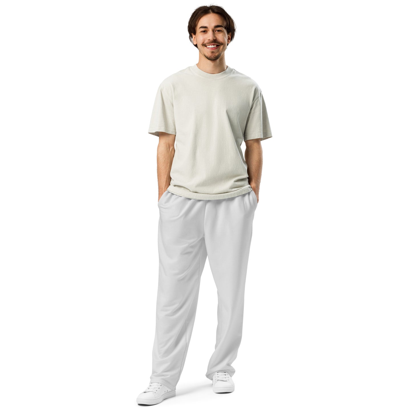 Athletic Heather Wide-Leg Joggers