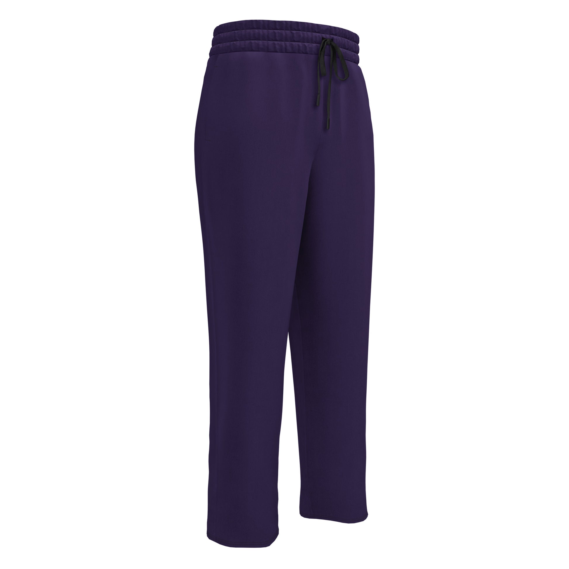 Dark Purple Wide-Leg Joggers - Activewear Well