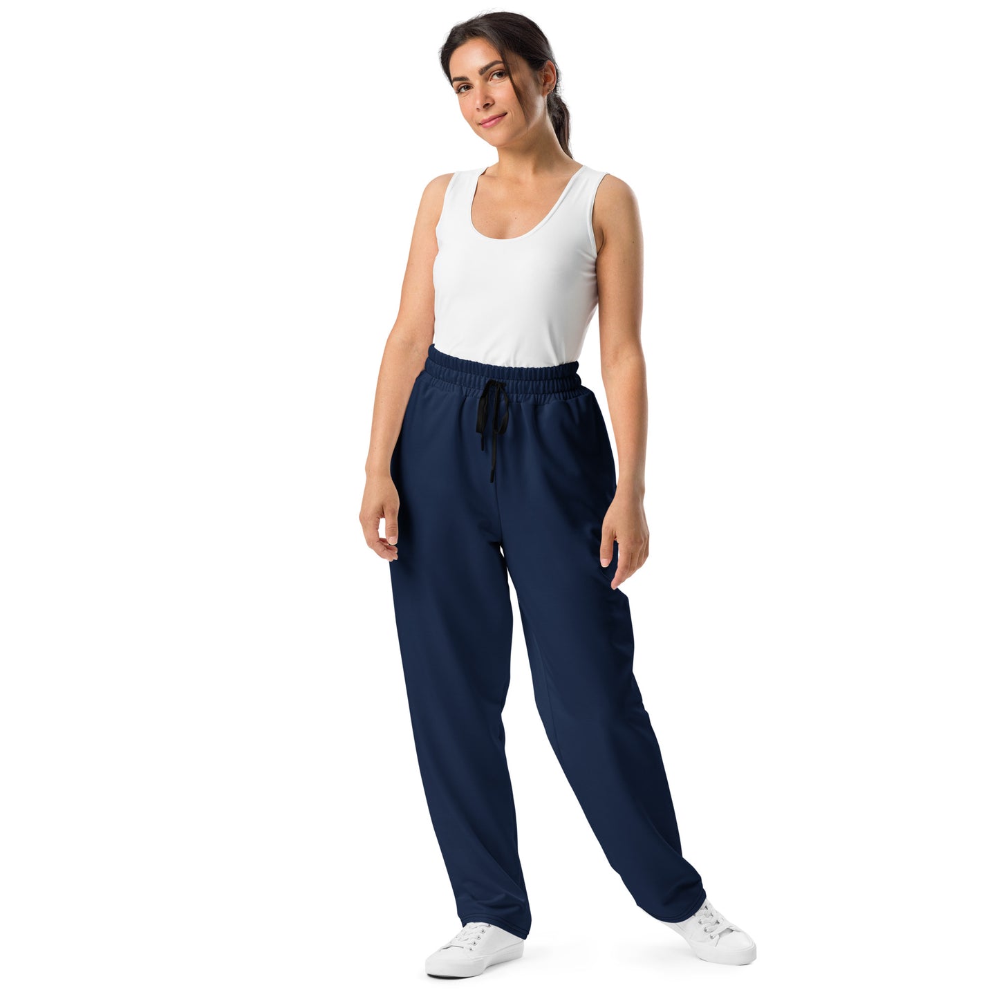 Navy Wide-Leg Joggers - Activewear Well