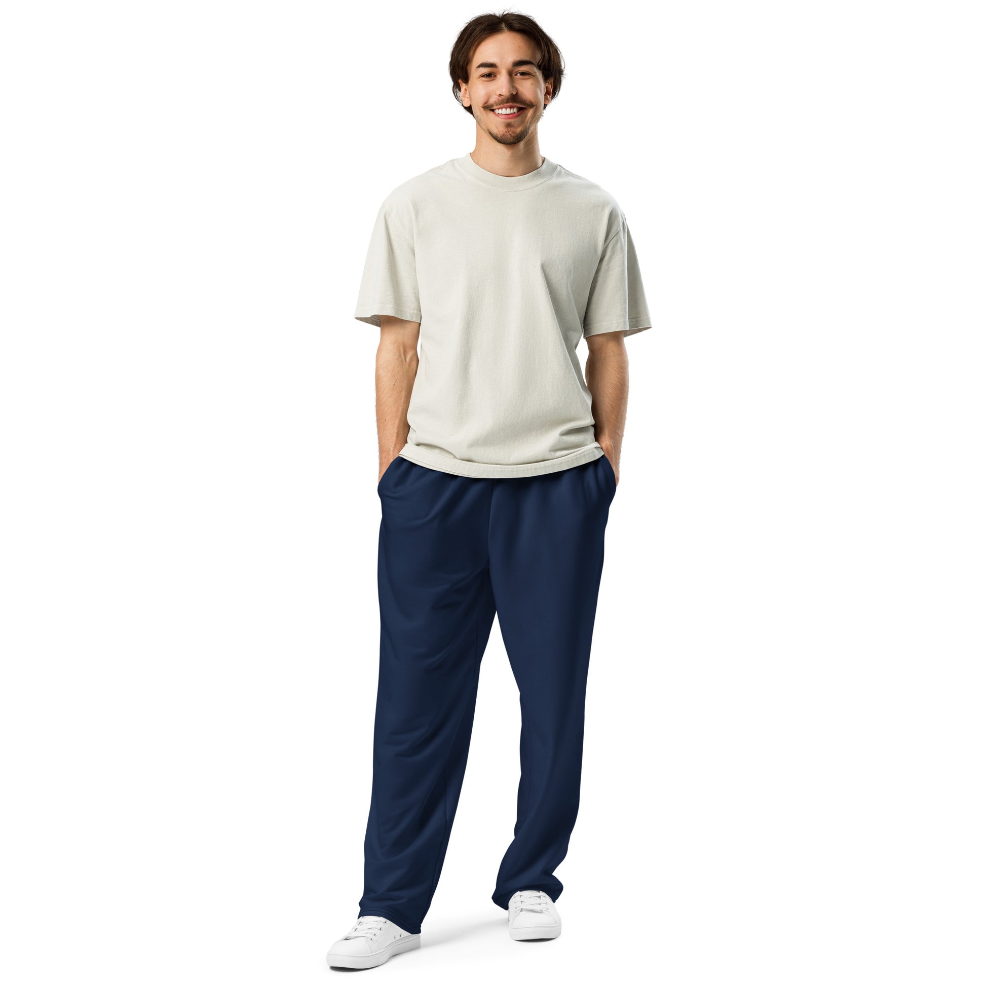 Navy Wide-Leg Joggers - Activewear Well