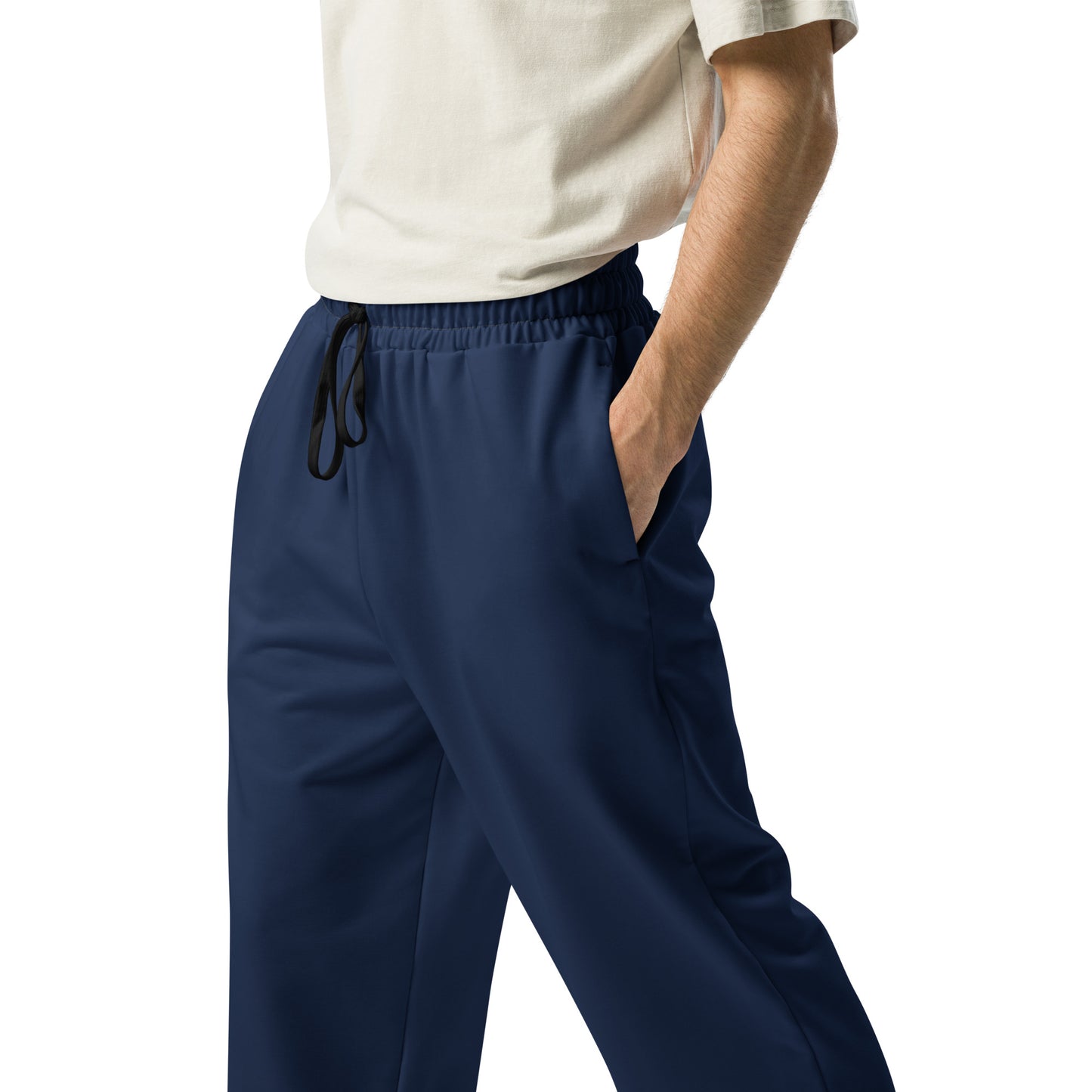 Navy Wide-Leg Joggers - Activewear Well
