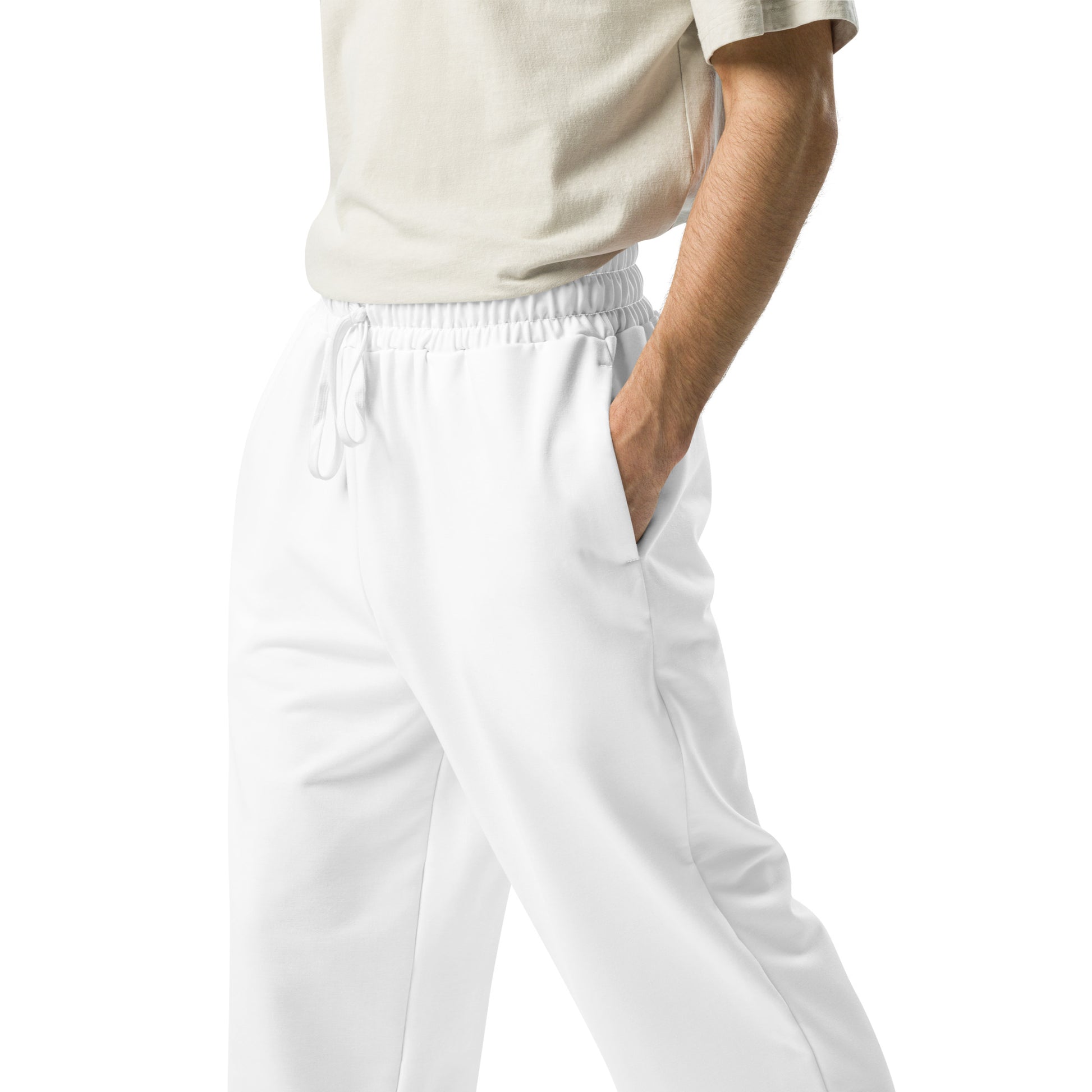 White Wide-Leg Joggers - Activewear Well