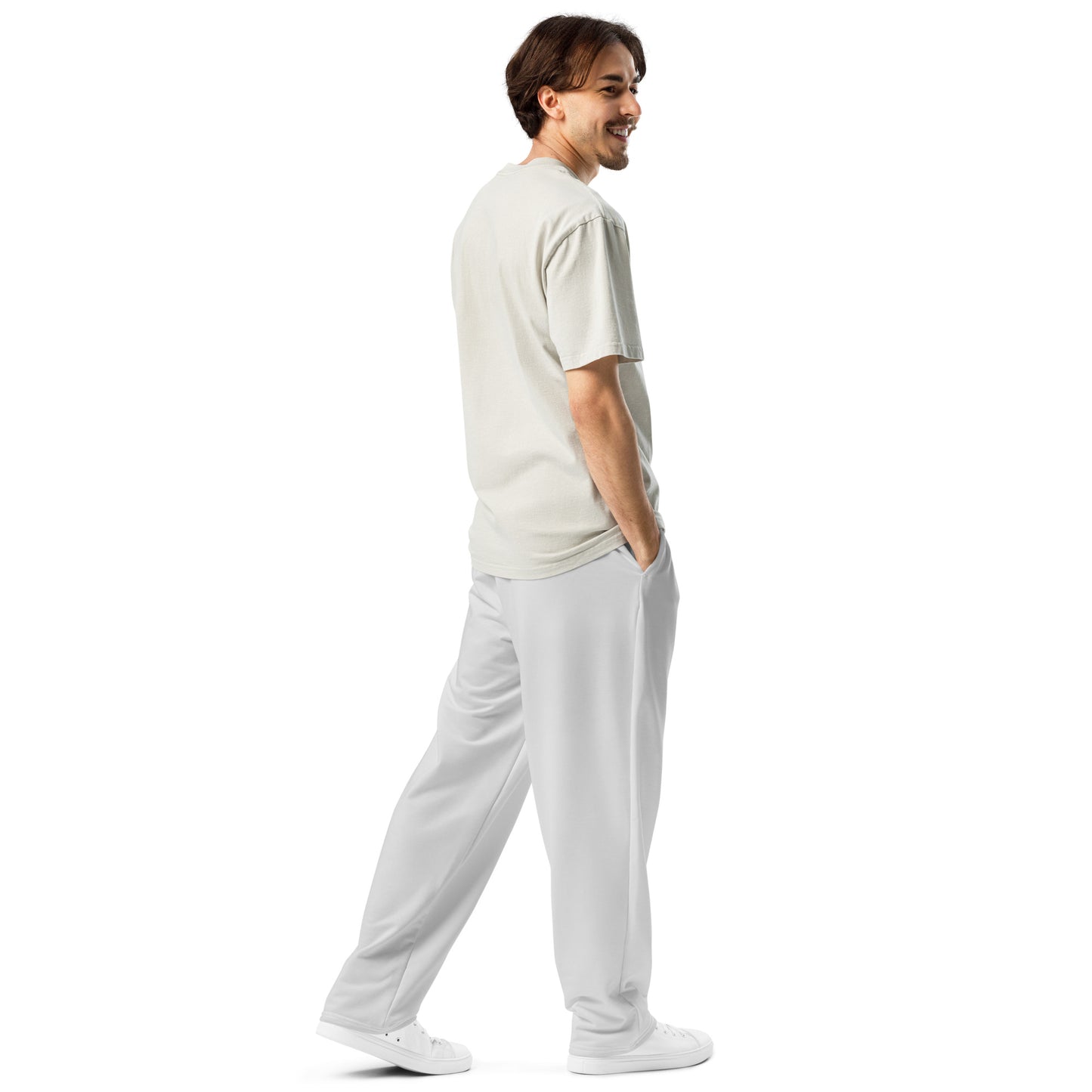 Athletic Heather Wide-Leg Joggers
