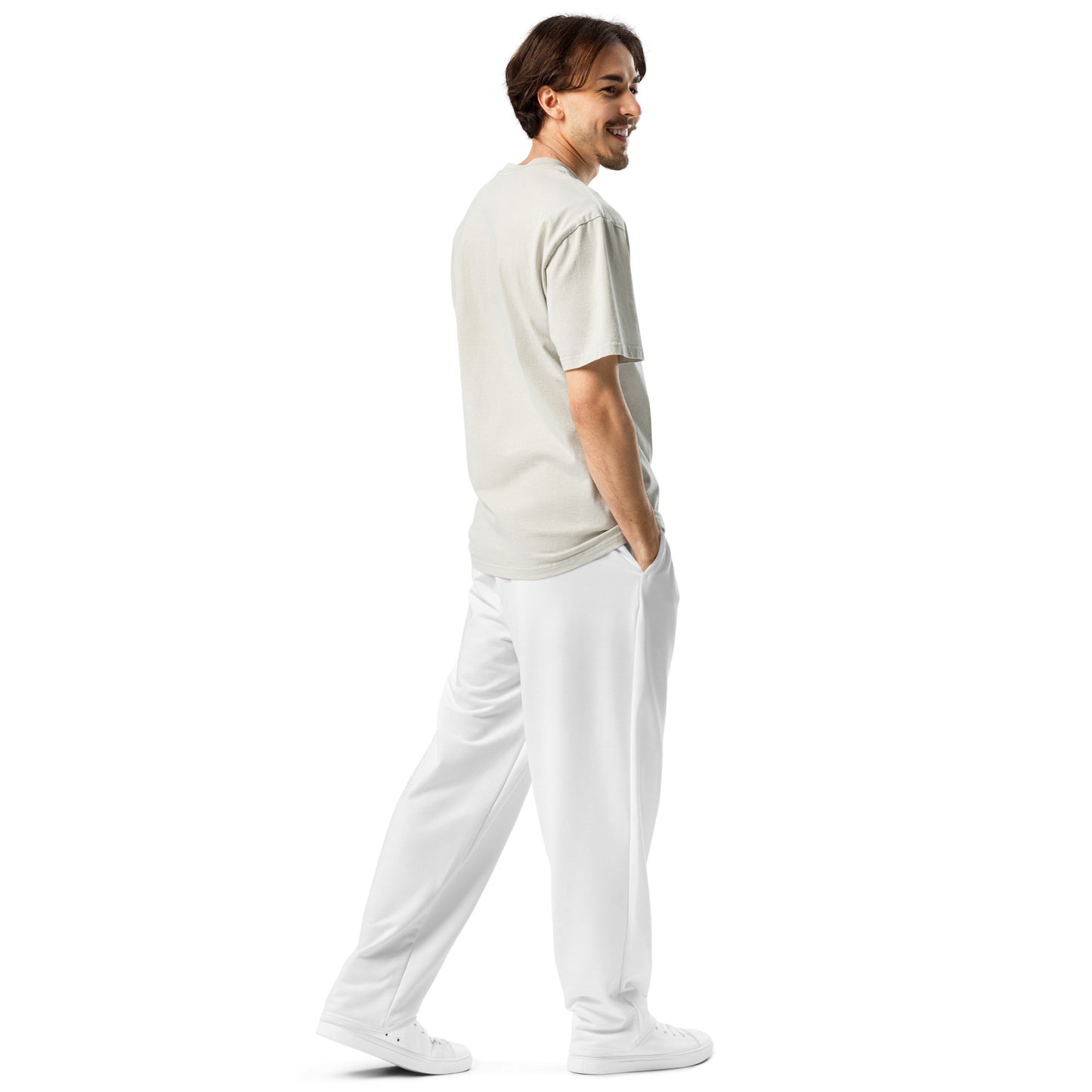 White Wide-Leg Joggers - Activewear Well