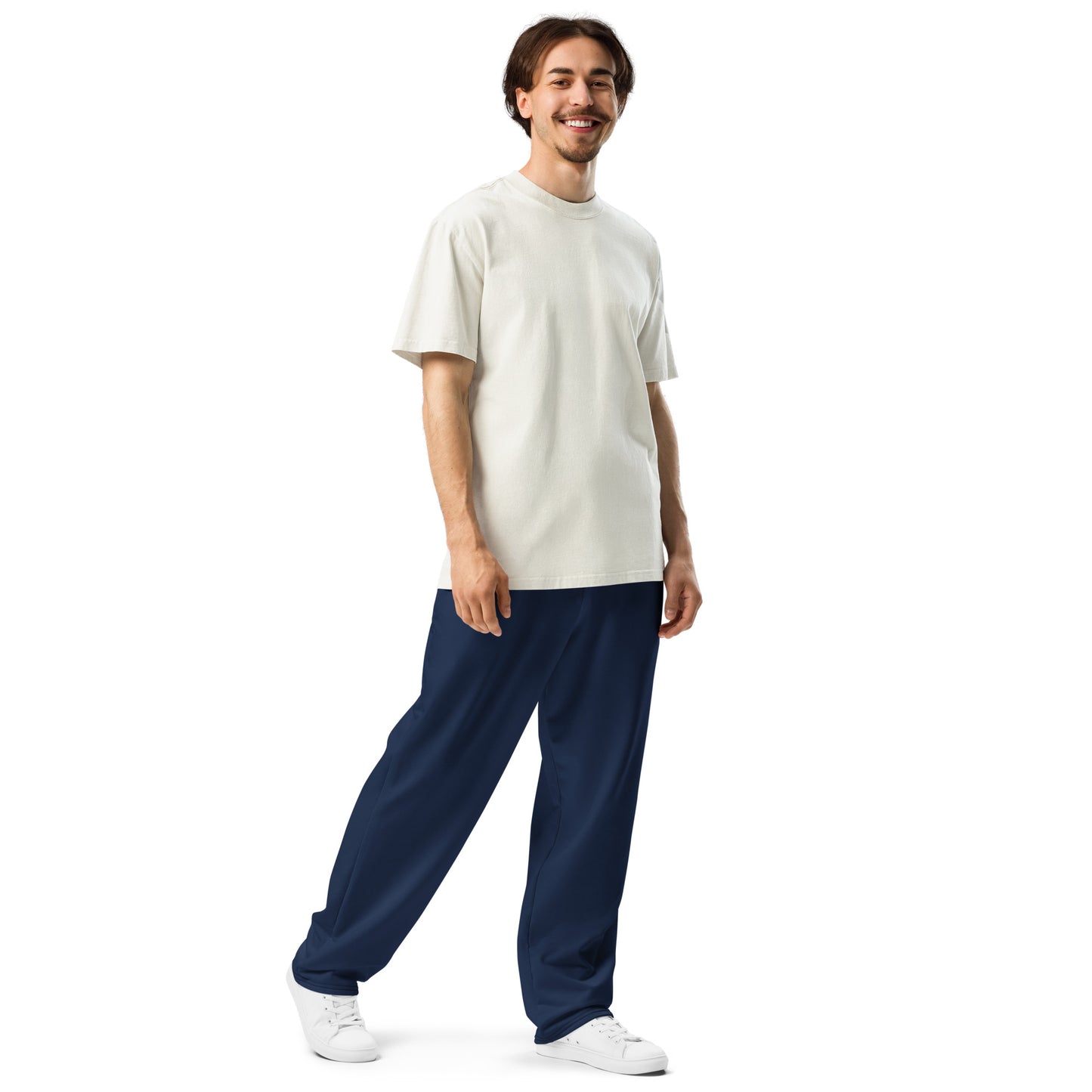 Navy Wide-Leg Joggers - Activewear Well