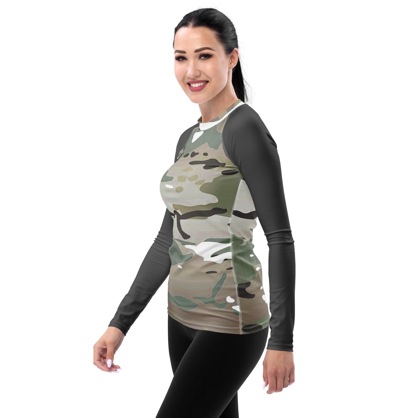 Desert Camo Women's Rash Guard