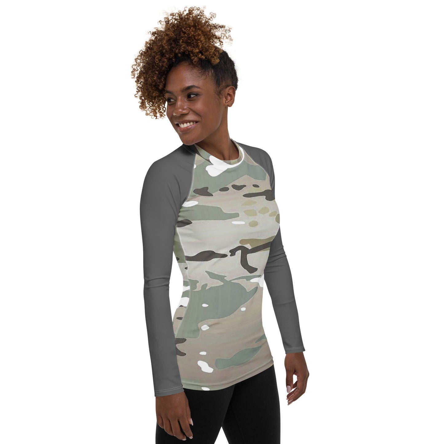 Desert Camo Women's Rash Guard