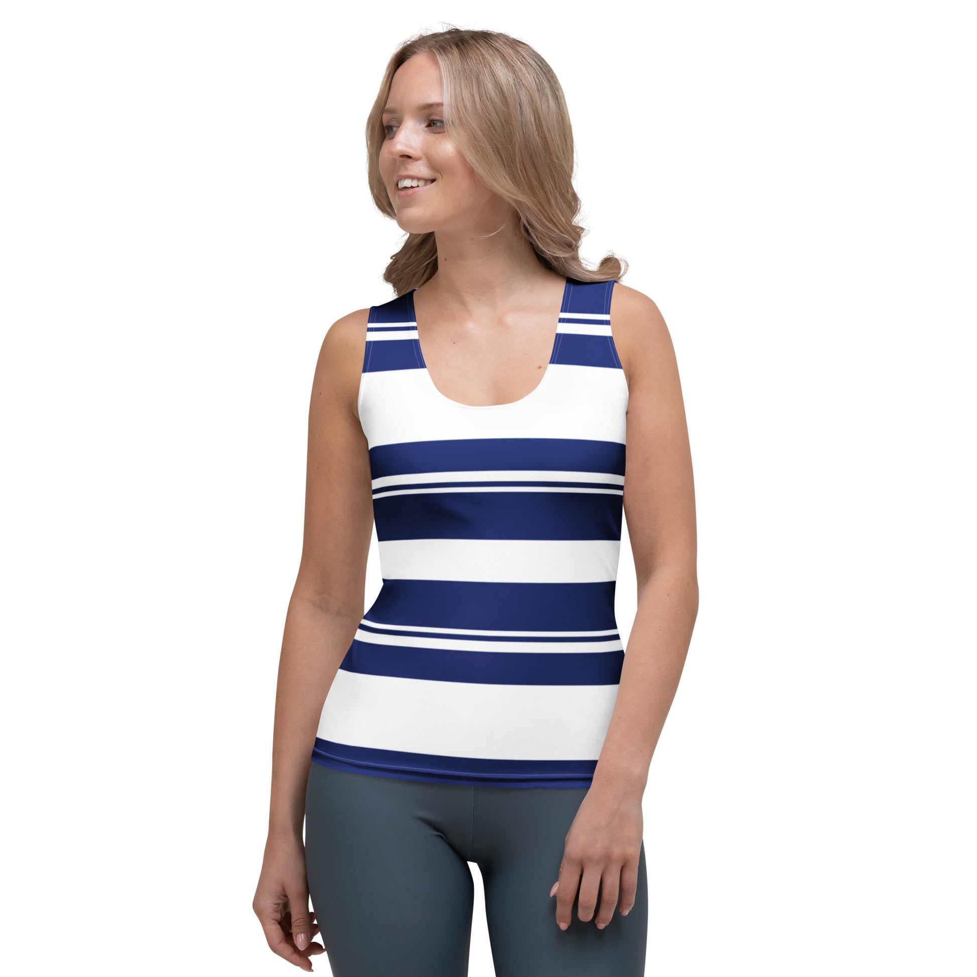 Women's Striped Tank Top - Activewear Well