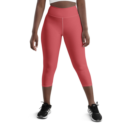 Rose Gold Yoga Capri Leggings - Activewear Well