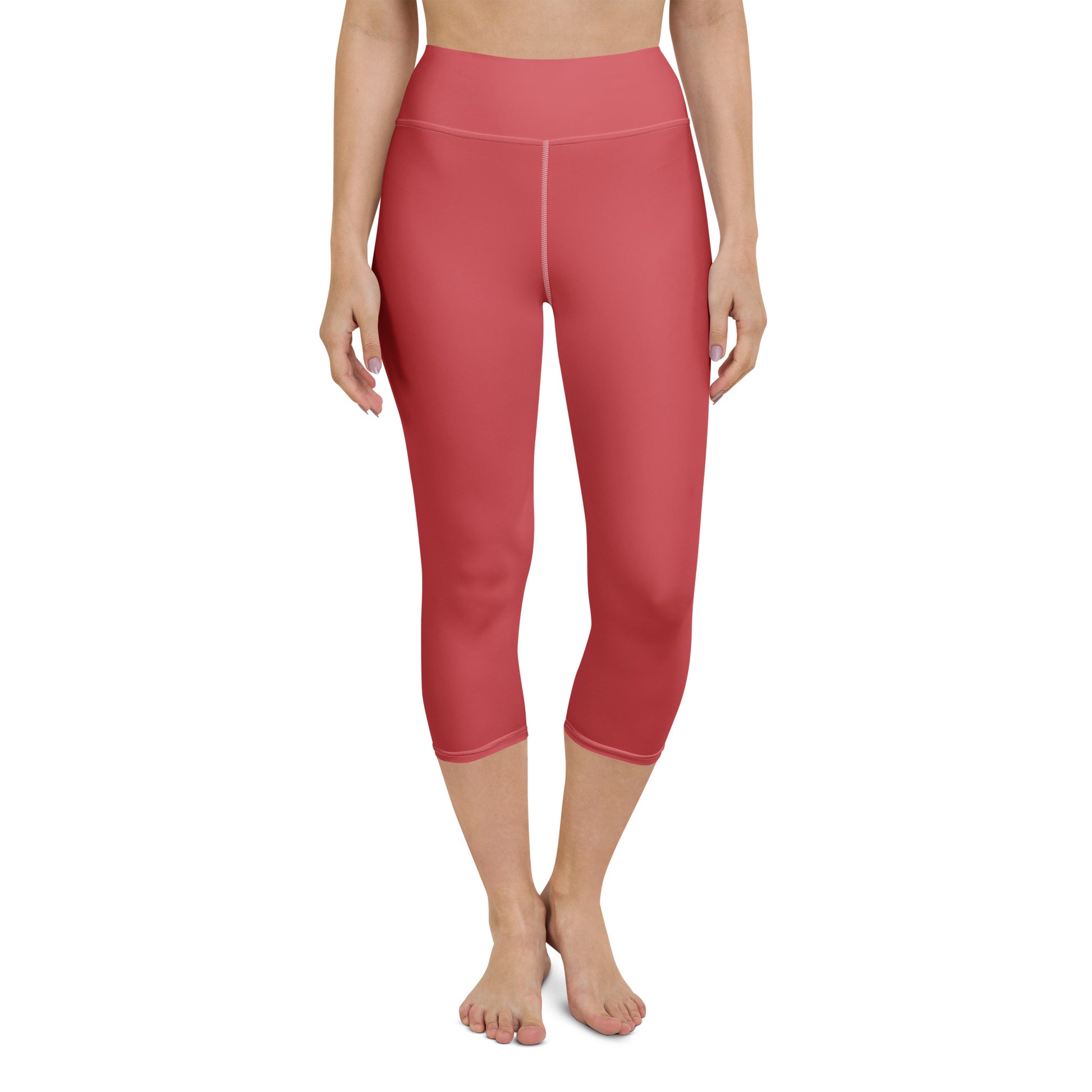Rose Gold Yoga Capri Leggings - Activewear Well