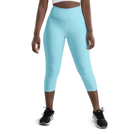 Blue Yoga Capri Leggings - Activewear Well
