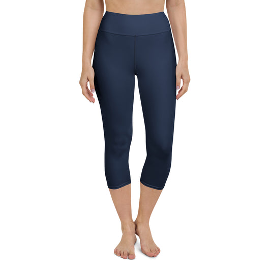 Navy Yoga Capri Leggings - Activewear Well