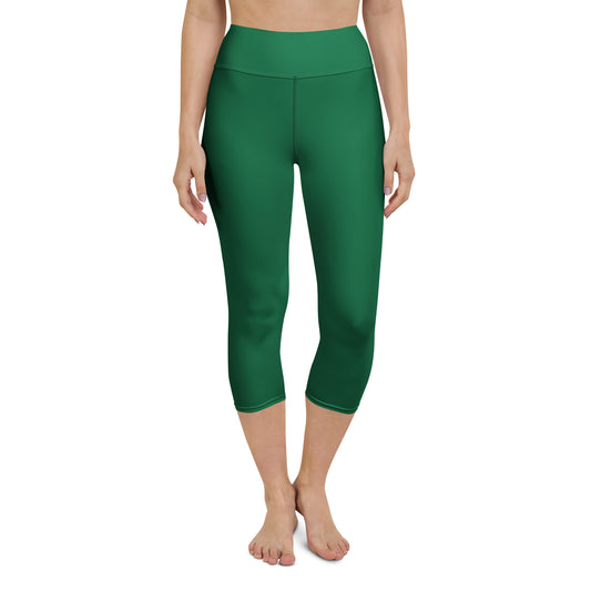 Green Yoga Capri Leggings - Activewear Well